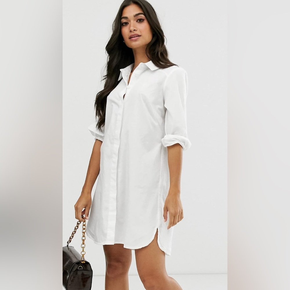Petite cotton mini shirt
